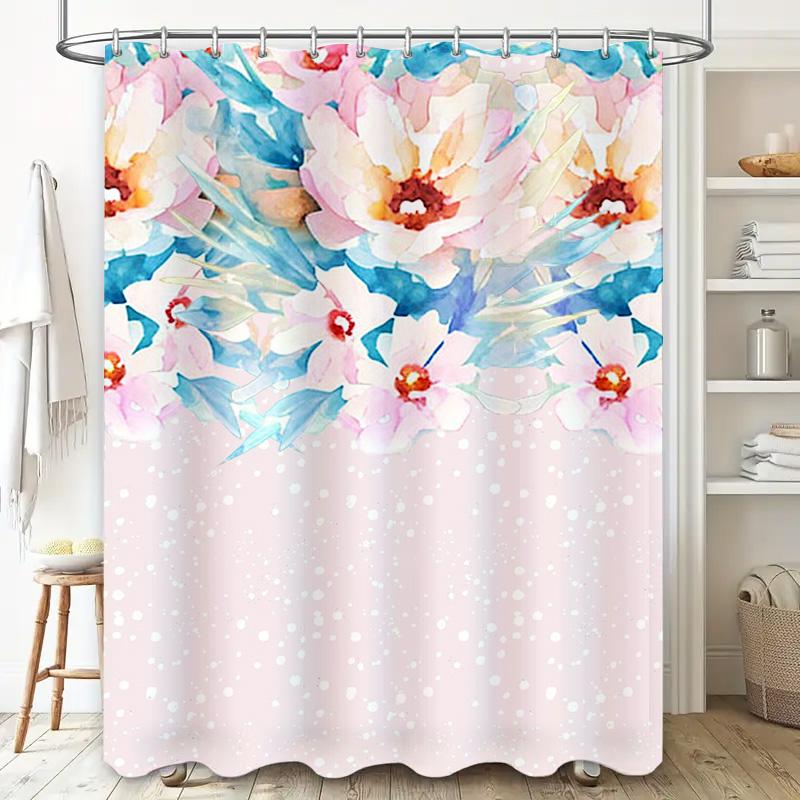 Black Cat Shower Curtain With White Background Home Decor Bathroom Accessories For Cats Lovers Polyester Waterproof Design (72 X