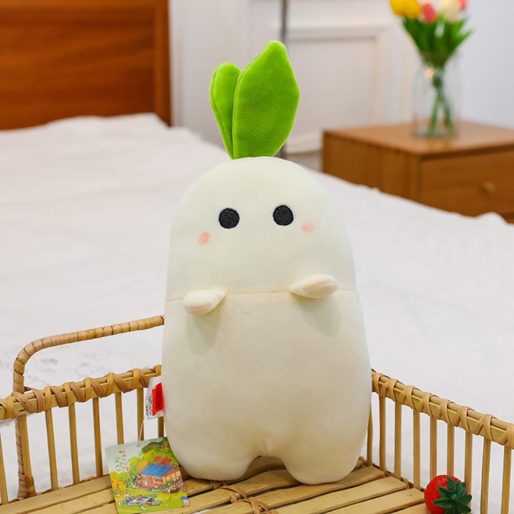 

Fluffy Carrot Hugging Plush Toy Daikon Radish Stuffed Doll Toy Birthday Christmas Style D