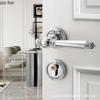 Gate Bedroom Door Lock Aluminium Alloy Silent Door Lock Door Handle Hardware Accessories Split Locks Metal Safety Locks