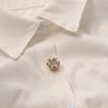 Rhinestones Flower Shirt Button Covers Cufflink Cover Rust Resistant Shirt Button Decoration Cufflinks Replacement Cover