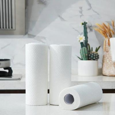 50Pcs/Roll Disposable Lazy Rags Bamboo Towels Wet And Dry For Kitchen Dishcloths Hand Scouring Pad Organic Dishwashing Cloth