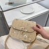 Bolsa crossbody feminina resistente ao desgaste portátil atraente para mulheres adolescentes bolsa de palha