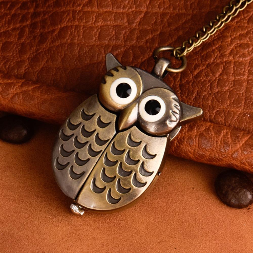 Small Necklace Hanging Watch Flip Style Children's Watches Keychain Pocket  Watch  Daily Wear