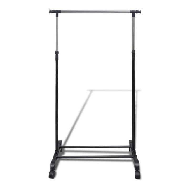 VidaXL Porte-manteaux réglables 2 pcs 1 rail d'accrochage