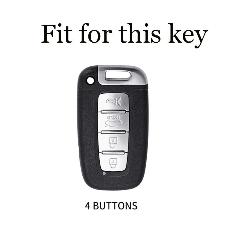 Smart Key Case Cover Fob 4 Button For Hyundai Ix35 Elantra Sonata 8 9 For Kia Sportage K5 K2 Sorento Optima Forte 2011-