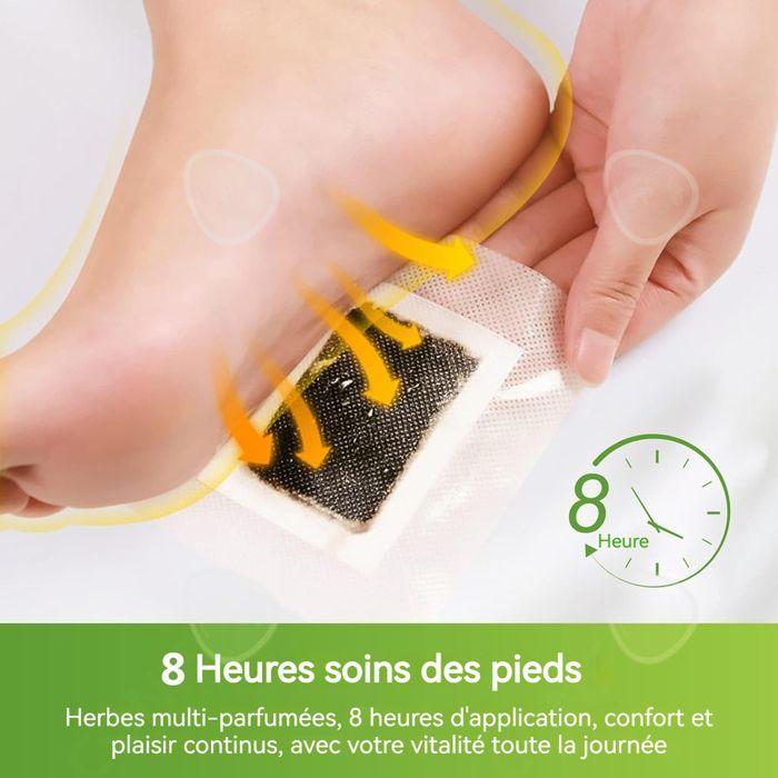 C Patch pied 10PCS plantes naturelles armoise et charbon de bambou soulagement du stress amélioration de l'humeur soins des pieds