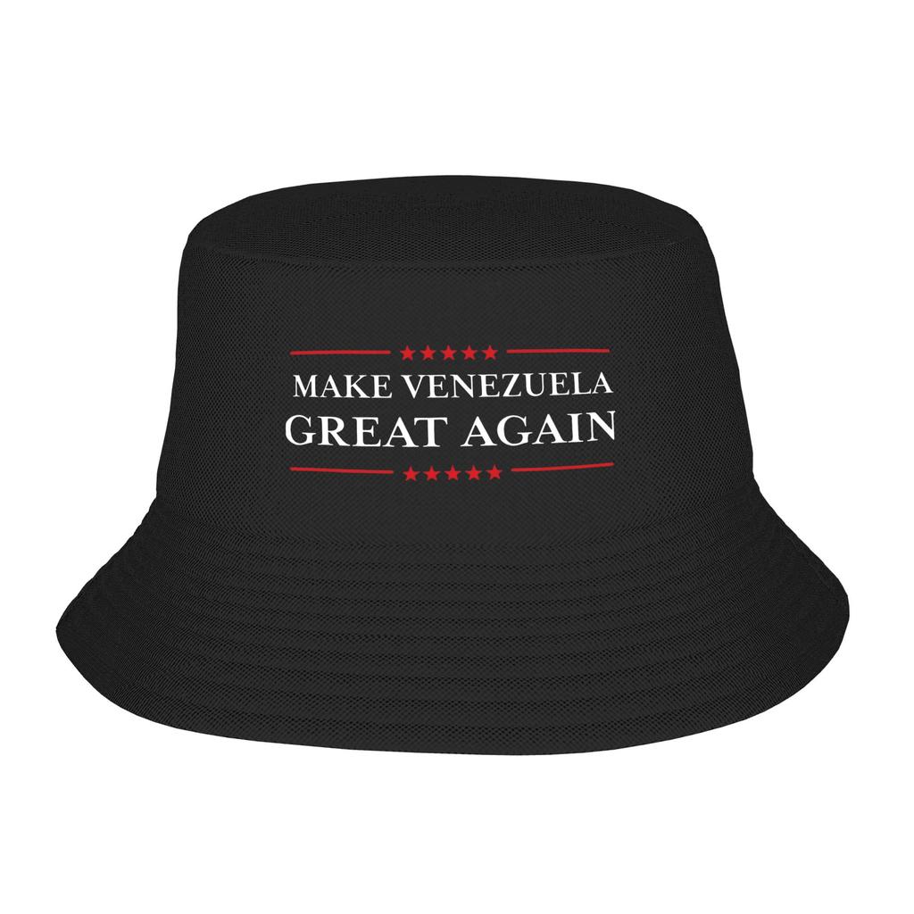 Venezuela Coat Of Arms Bucket Hat Unisex Travel Venezuelan Sun Hats Fashion Packable For Outdoor Sport Fishing Hats Dropshipping