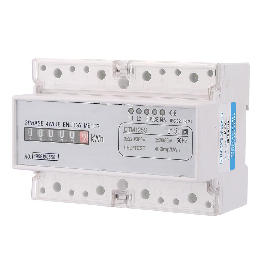 

220380V 2080A Energy Consumption Digital Electric Power Meter 3 Phase KWh Meter