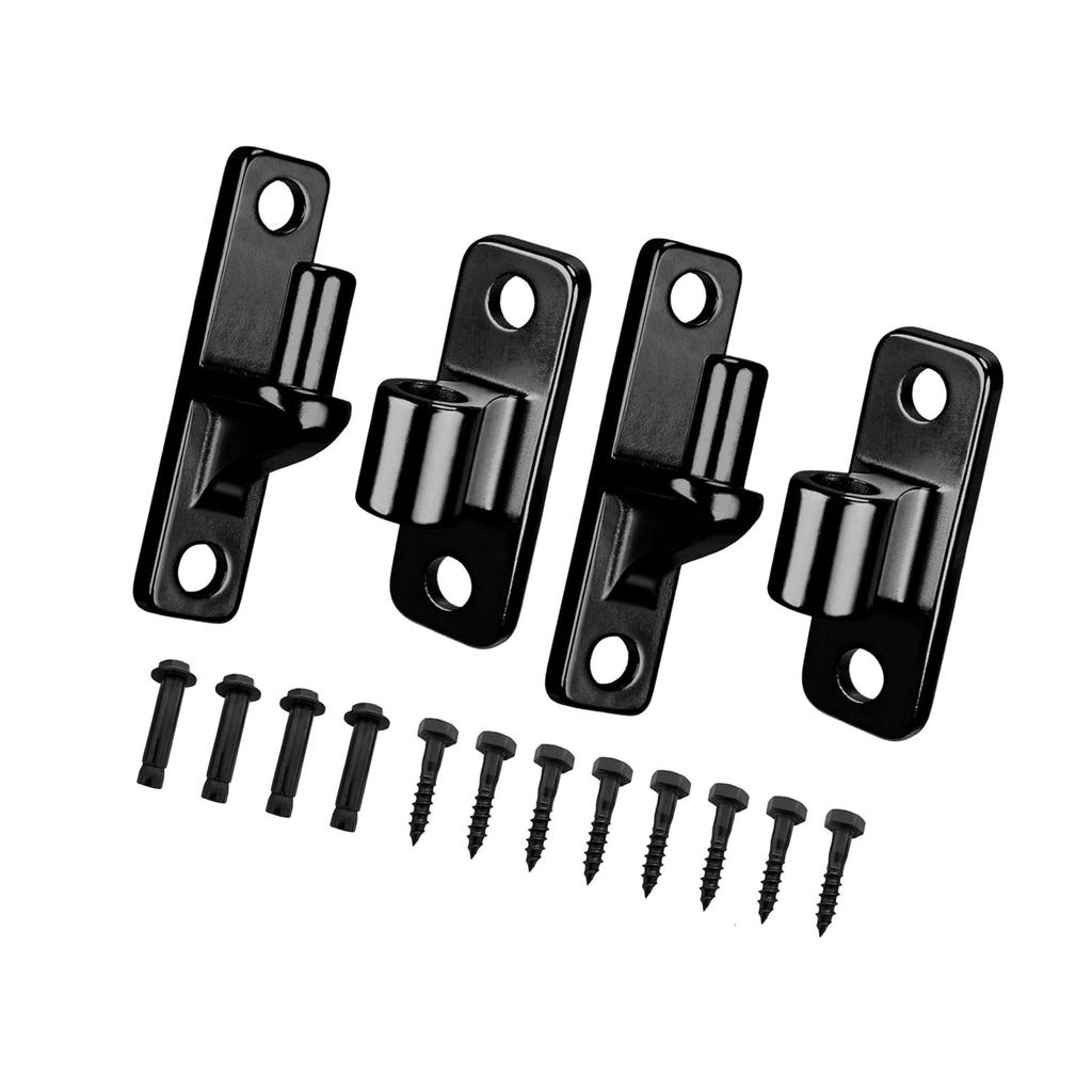 4 Pack Portable Sturdy Wall Mounted Gate Hinges Stainless Steel Materials Accessory for Wood Fence and Outdoor Gate