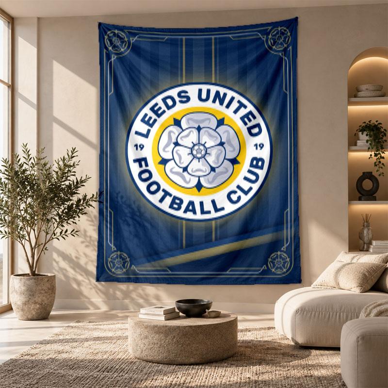 Decorative Tapestry,Leeds United Printed Wall Art, Lightweight Wall Hanging For Bedroom Background