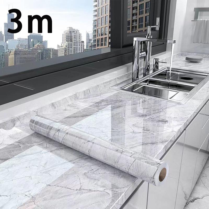 Kitchen and living room decoration wallpaper waterproof and oil resistant 0.4m wide PVC sticker