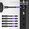 1/5/pcs Magnetic Batch Head Impact Driver Bit Set Strong Cross High Hardness Drill Bit Anti Non-slip D1 Screwdriver Bit Set