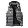 Men's cotton vest hooded thickened autumn and winter sleeveless casual men's vest jacket fashion vest warm cotton-padded clothes