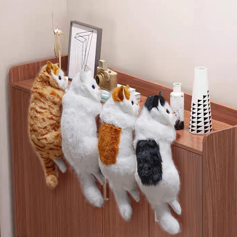Creative Pet Cat Figurine: Home Decor & Children's Toy