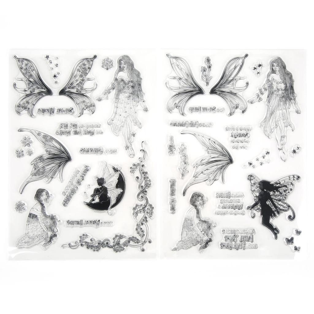 Transparente Stempel DIY Handkonto Scrapbook Klare Transparente Stempel Gummi Stempel Set Dekoration