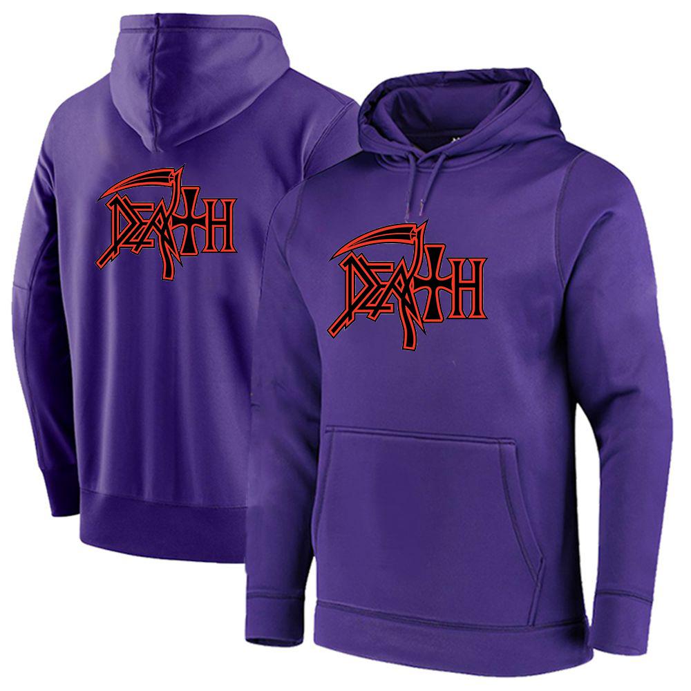 Death Rock Band Heavy Metal Printed New Men's Fashion Hoodies Comfortable Sweatshirts Harajuku Zipper Jackets Solid Color Coat