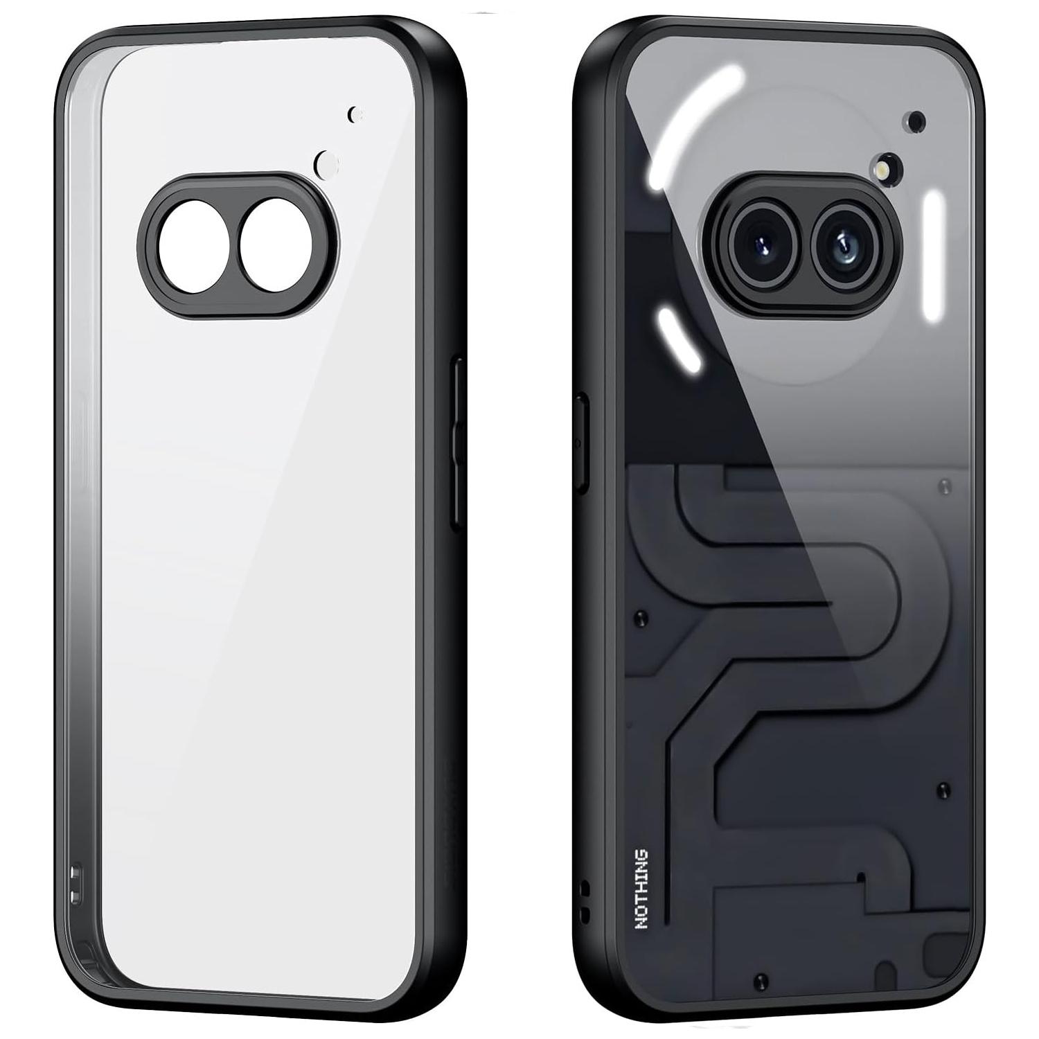 

Ни за что Телефон (2а) Тонкий чехол с защитой от выцветания, ультрапрозрачный чехол для телефона Black