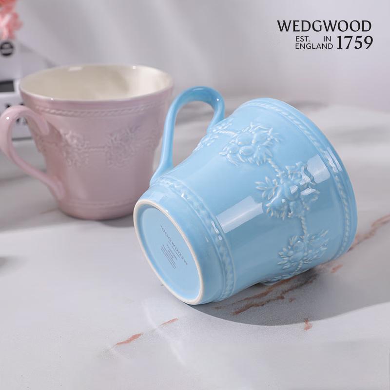 Wedgwood Joyful Holiday Blue Mug