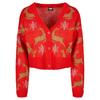 Urban Classics Womens/Ladies Oversized Long-Sleeved Christmas Cardigan