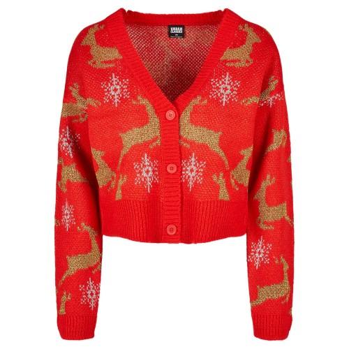 Urban Classics Womens/Ladies Oversized Long-Sleeved Christmas Cardigan