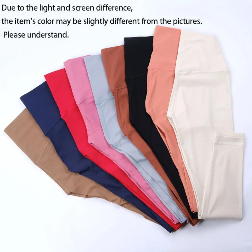 Women High Waist Yoga Pants Butt Lifting Tummy Control Workout Leggings White M