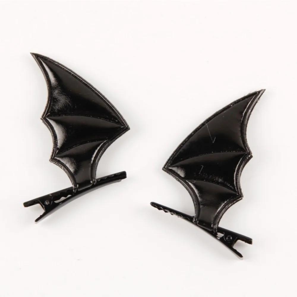 Nueva Horquilla de Halloween Alas de Murciélago de Cuero Halloween Fiesta Disfraz Tocado