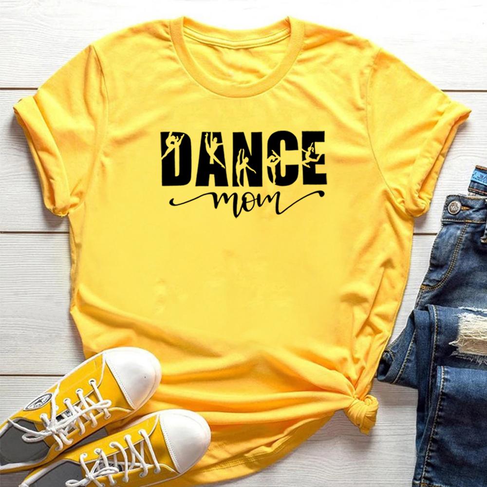 Dance Mom Shirt Dance Lover Dancer Mama Tshirt Vintage Mom Life Tees Women Short Sleeve Casual Tee Harajuku Tops Gift for Mom