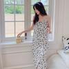 New Suspender Pajamas Women's Spring, Autumn and Summer Ice Silk Thin Small Floral Japanese Sweet Extended Nightgown Internet Celebrity Spot