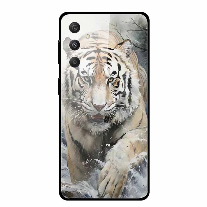 Tempered Glass Case For Samsung Galaxy S24 Plus Case Hard Glass Back Cover Soft Bumper For Samsung S24 Plus Phone Case S24Plus