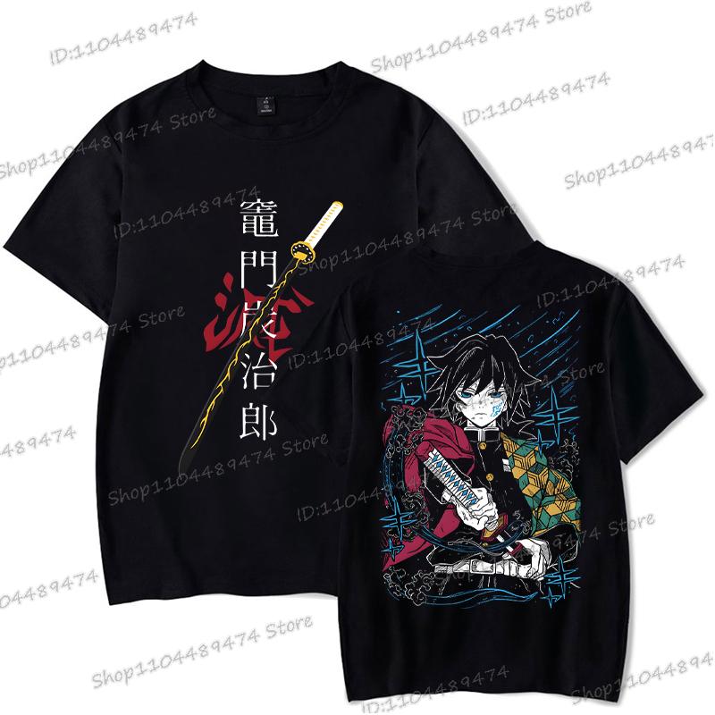 Pánské Dámské Anime Kimetsu No Yaiba Streetwear Tanjiro Kamado Grafika Dárek pro fanoušky Trička Krátký rukáv Módní Manga Unisex Trička
