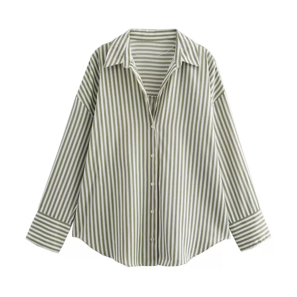 Women's Shirt Long Blue Shirt Women Spring Long Sleeve Oversize Shirts Blouses Korean Style Casual Button Up Shirts