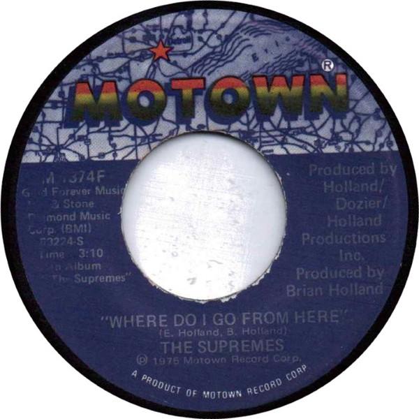 

7inch Record SUPREMES - Where Do I Go From Here / Give Out, M1374F Motown 1975 US Soul/Funk Used