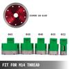 5PCS Diamond Hole Saw Set Diamond Drill Core Bits with Saw Blade, 22/35/40/50/65MM M14 Thread Carborundum Granite Granite