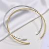 Stainles Steel Chocker Collar Necklace For Women, Open Neck Cuff Torques , Minimalist Necklace Birthday Party Gift