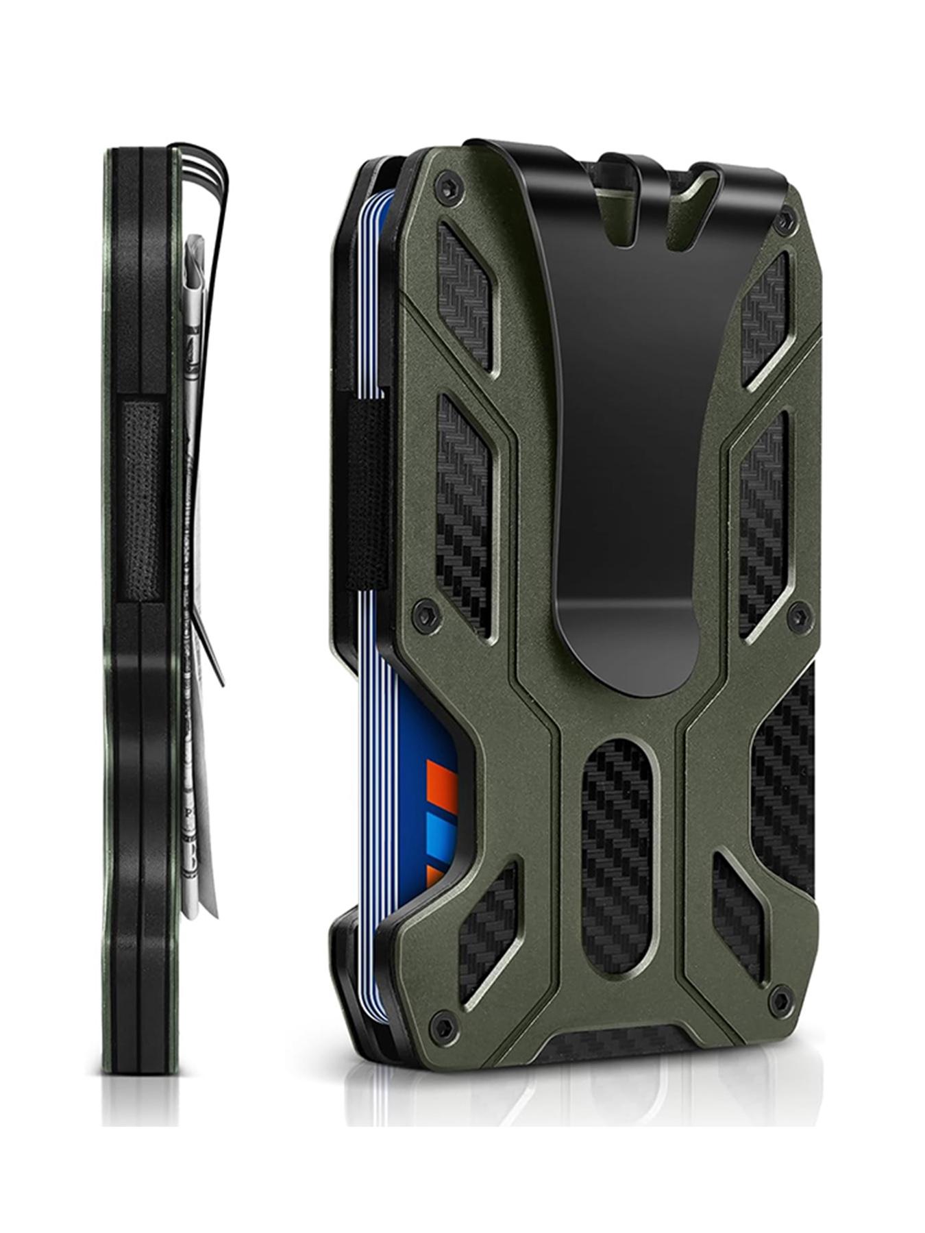 Тонкий мужской кошелек с зажимом для денег — фото 12