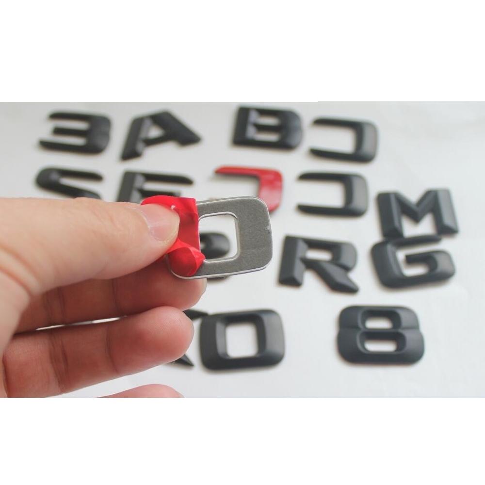 3D Letters SLC160 SLC180 SLC200 SLC220 SLC230 SLC250 SLC280 SLC300 SLC320 SLC350 CDI 4MATIC For Mercedes Benz Emblems ZB1