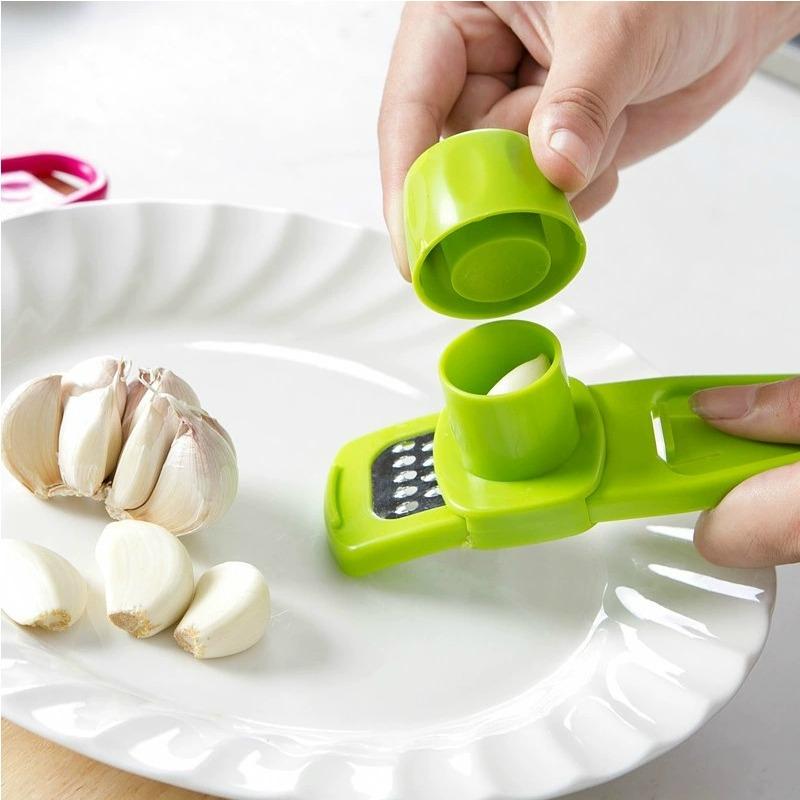 1 Pack Mini Garlic Mill Creative Garlic Press Kitchen Garlic Puree Hand Garlic Puree Green Kitchen Gadgets