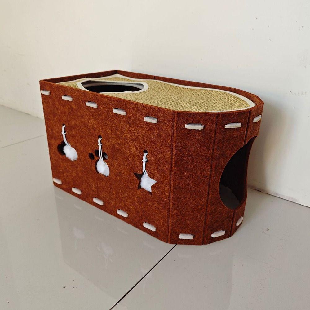 L Shape Cat Climbing Mat Wear-resistant Double-layer Cat House Cat Scratch Board  Indoor