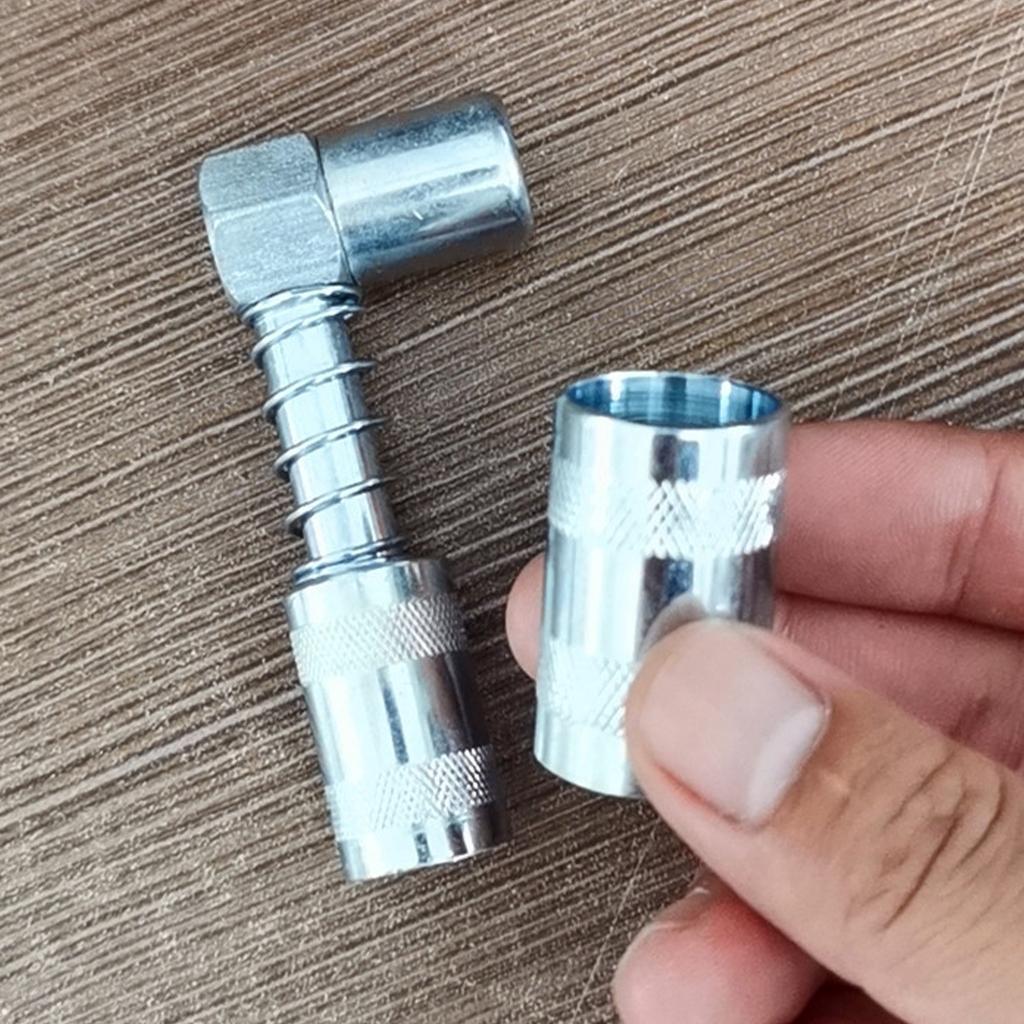 Adaptador de acoplador de graxa de 90 graus Ferramenta de encaixe Ferramenta de encaixe de graxa para carro Caminhão etc Luva Trava Acoplador em