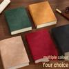 A6 Soft Leather Blank Notebook: Thick Student Planner & Retro Exam Prep Drawing Book