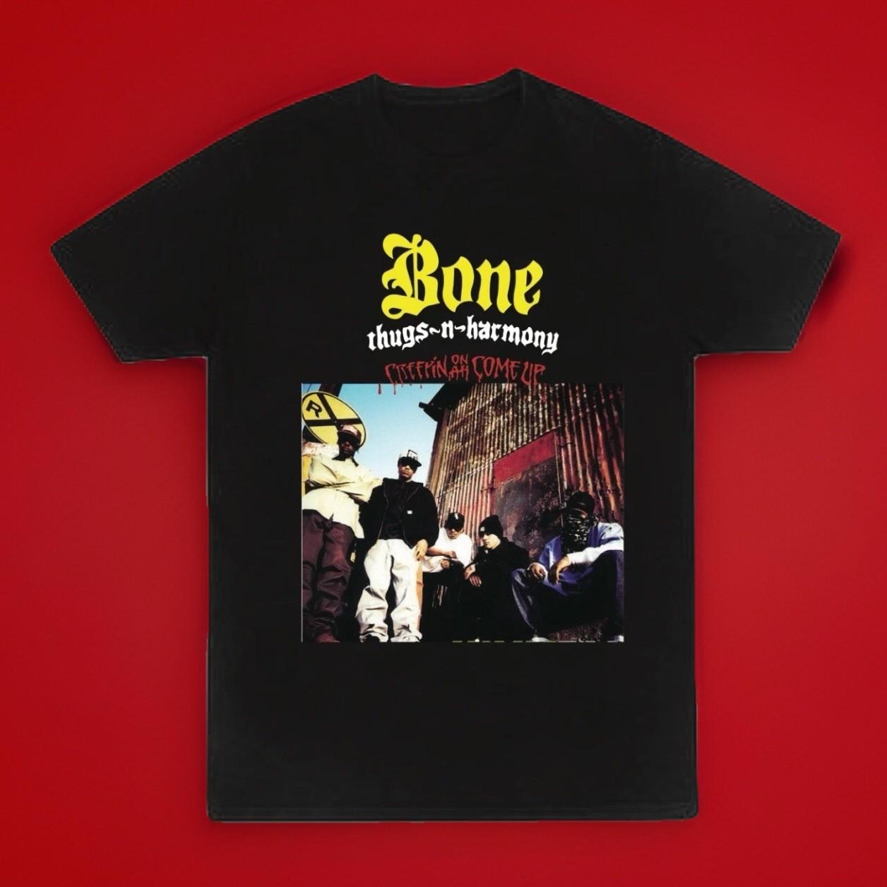 Bone Thugs N Harmony Creapin On A Come Up Pic Men s T-shirt Unisex Black Tee S разноцветный