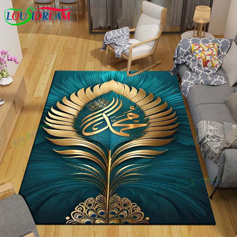 Fashion Muslim Prayer Carpets Bedroom Becoration Living Room Decoration Carpets for Bed Room Rug Anime Rug  Area Rug