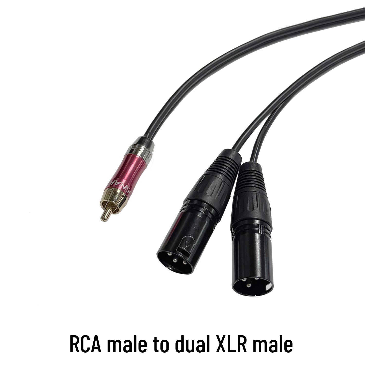 

Lotus Dual XLR Male/Female Splitter Cable for Effects Unit Mixer Power Amplifier 0.3m