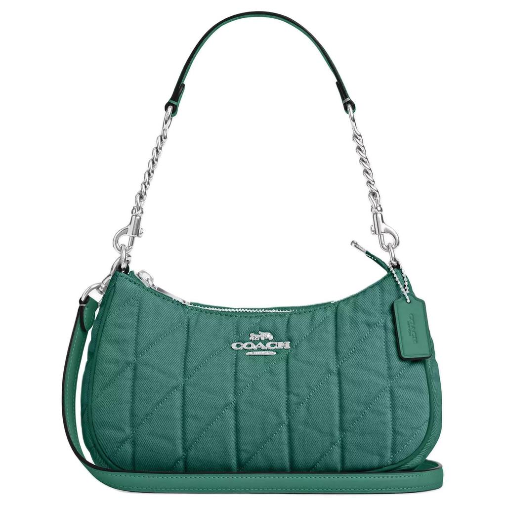 Coach Teri Denim Handbag, Shoulder Bag Medium Women's Ivy & Green CBG86-SVY2S