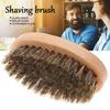 Men Brd Shaving   Brush Oval Brd Hair Clning Brush Mustache Portable   Comfortable Travel Home Use Wooden Handle