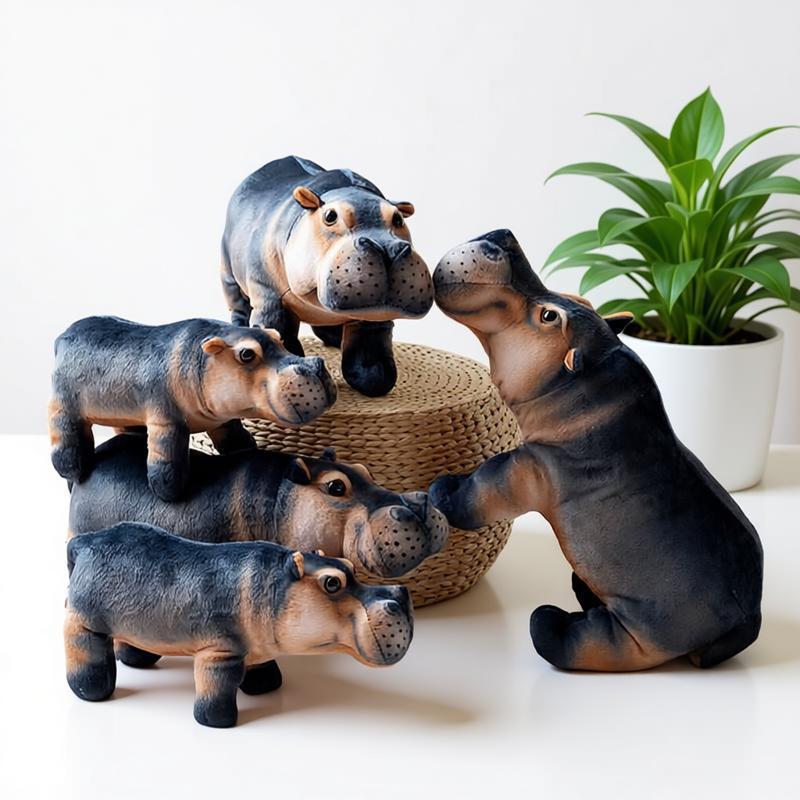 30-40Cm Lifelike Hippo Soft Dolls Plush Creature Hippo Cushion Snuggly Cuddle Naptime Figure Ideal Bday Surprises Little One Girl Boy
