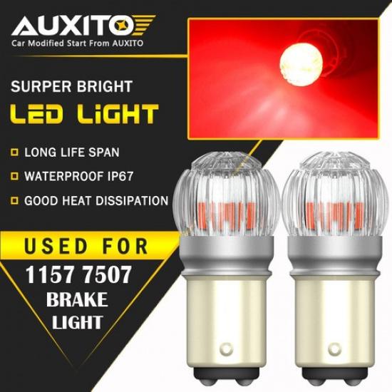 1157 7528 2357 2057 Светодиодные Лампочки Лампы Стоп-сигнала Заднего Ходового Огня Чисто Красные 6T