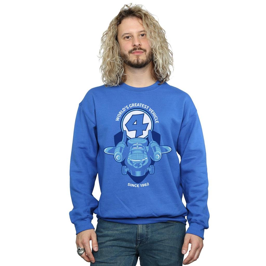 Marvel Mens Fantastic Four Fantasticar Sweatshirt