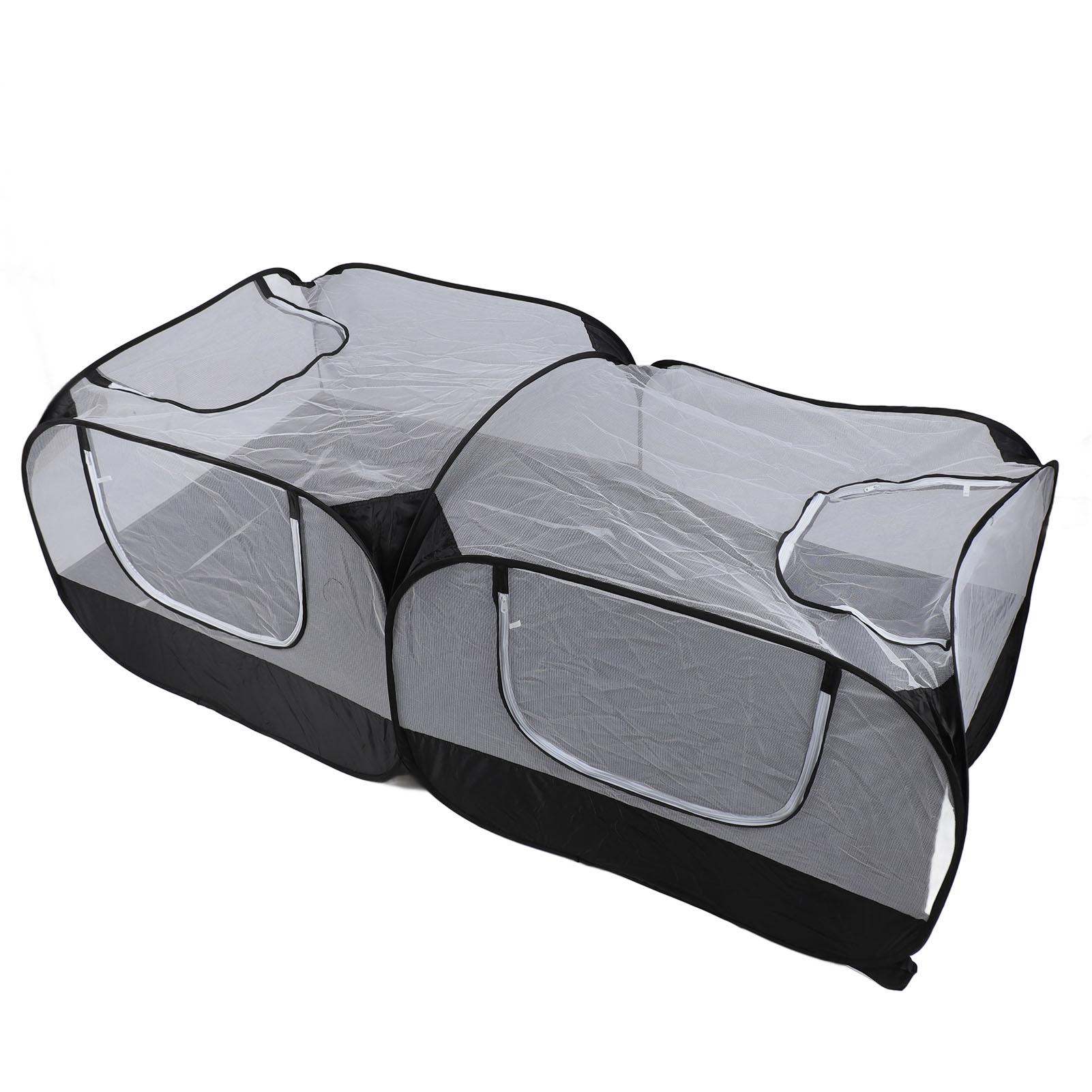 Tente de jeu pliable pour animaux de compagnie, portable, respirante, paroi en maille transparente, enclos ouvert pour petits animaux pour poulet, chat, chien
