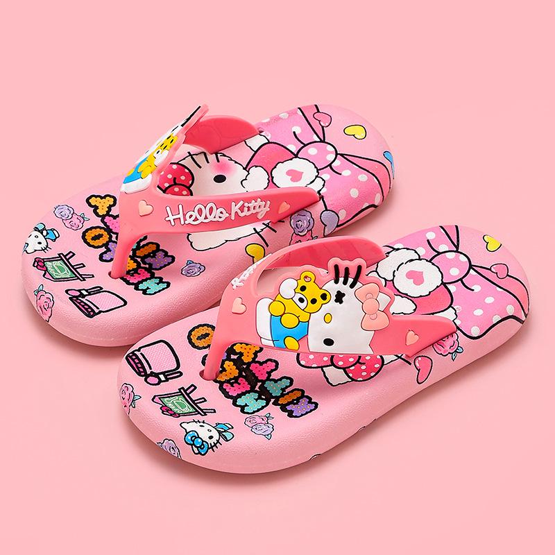 Entzückende rutschfeste Flip-Flops für Mädchen im Alter von 2-8 Jahren – Weiche Sommersandalen für Zuhause oder den Strand